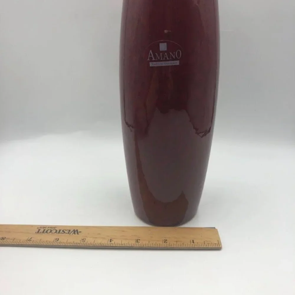 AMANO Made in Germany Scheurich RARE Red Oxblood Vase Pier 1 Imports Décor